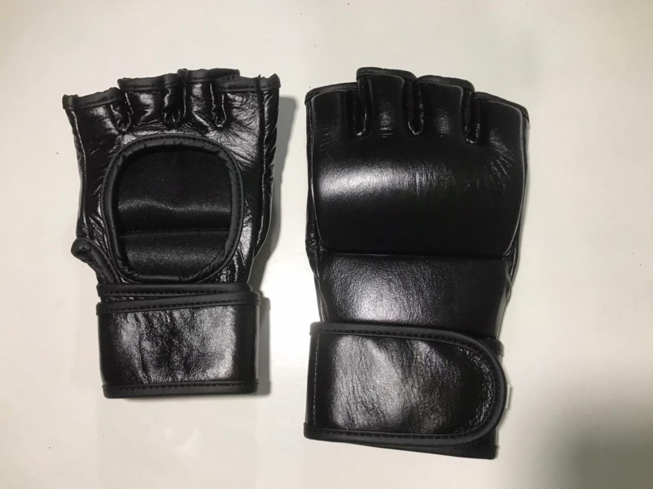 Professional Genuine Cow Leather MMA Gloves | Premium Training & Sparring Fight Gloves